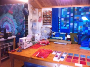 First view to the left inside Quilters Cottage Studio First view to the left inside Quilters Cottage Studio