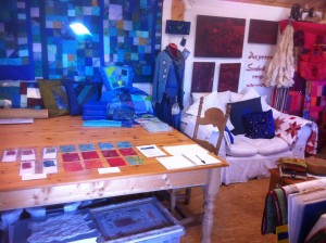 First view inside Quilters Cottage Studio to the right First view inside Quilters Cottage Studio to the right
