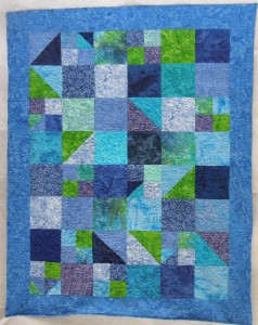 Blue/Green Quillo quillo pattern