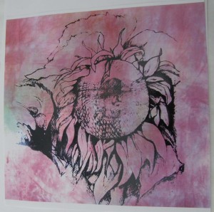Sunflower Screenprint Sunflower Screenprint