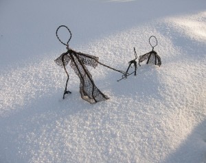 Wire Family in the Snow! Wire family in The Snow!