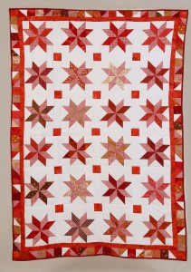 Jennifer's Red Star Quilt