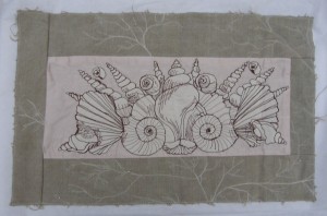 Machine Stitched Shell Sample 