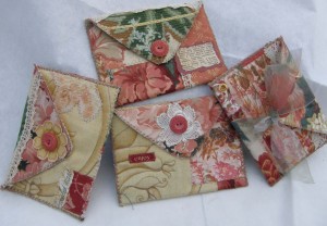 Vintage Fabric Envelopes