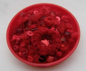Red Cluster Brooch