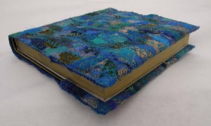 Embellished Blue Covered Sketchbook Blue Embellished Covered Sketchbook