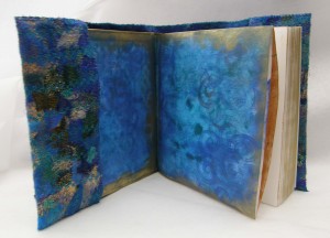 Embellished Sketchbook Open Blue Embellished Sketchbook Open