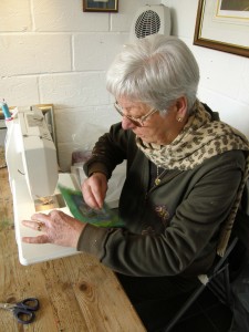Pat Working at The Gallery