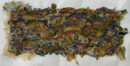 Large bark Embelliished Textile