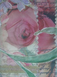 Paper and Stitch Notebook Rose detail