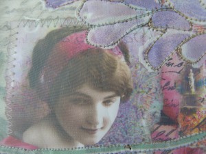 Paper and Stitch Notebook Lady detail