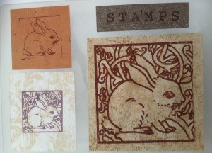 Printed Rabbit Stamps