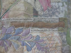Paper and Stitch Journal cover text detail