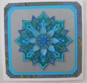 Blue Mandala Card