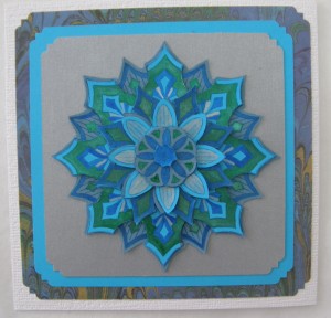 Blue Mandala Card Blue Mandala Card