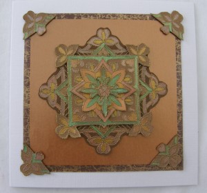 Brown Mandala Card
