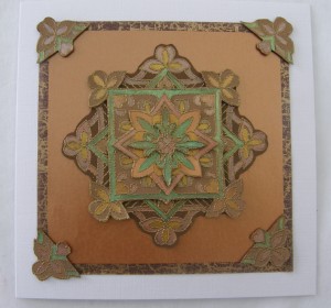Brown Mandala Card Brown Mandala Card