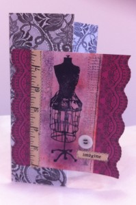 Lace Dress Form Card Lace Dress Form Card