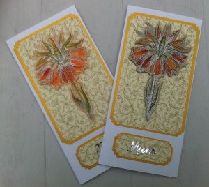 Mothers day Cards Mothers Day Cards with lily detail