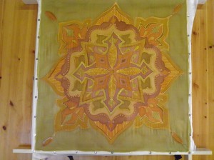 Silk painted Mandalas Wall Hanging Silk painted Mandalas Wall Hanging